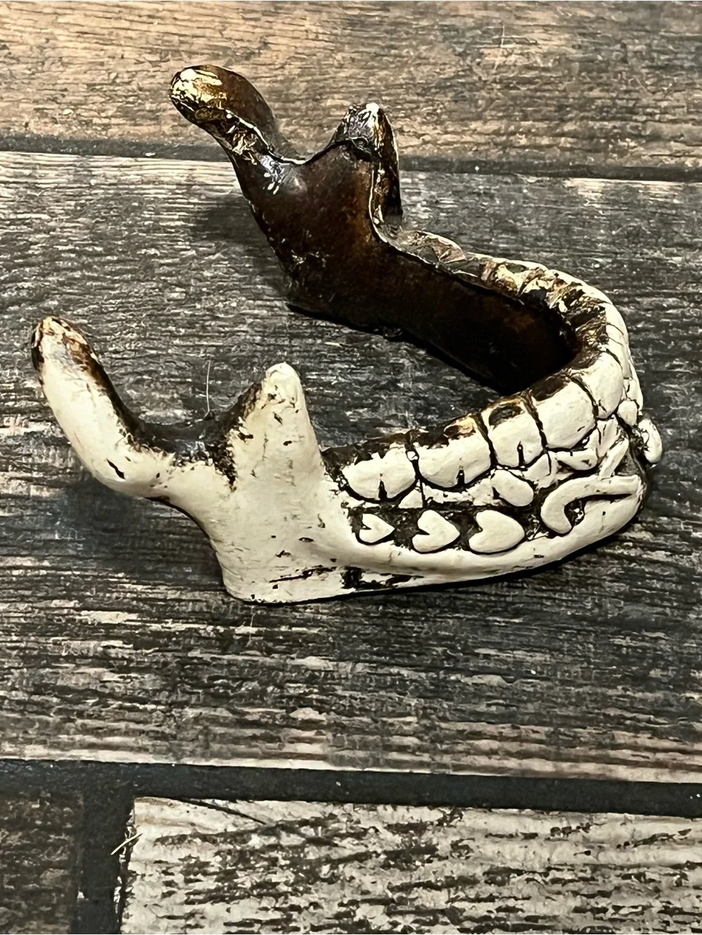 Ceramic jaw decor.